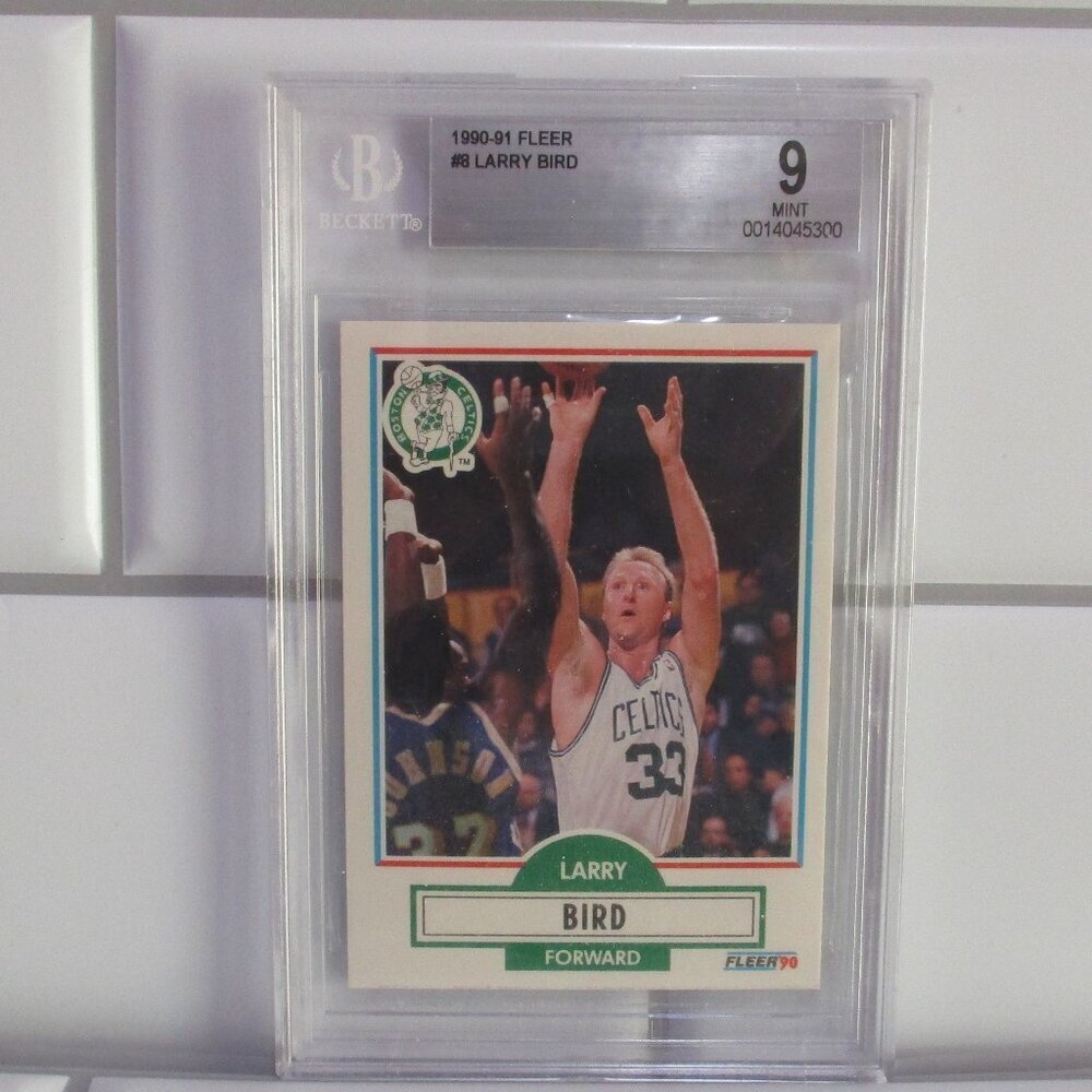 1990-91 FLEER # LARRY BIRD MINT 9